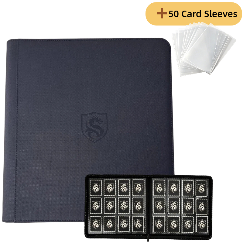 Card Penny Sleeve - 12슬롯 프리미엄 사이드 인서트 카드 바인더,