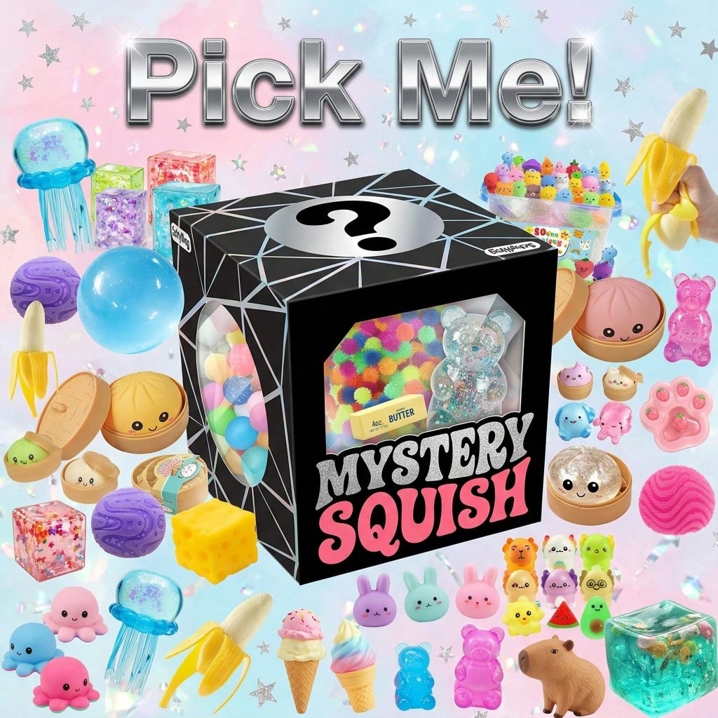 Mystery Box Blind Bag - 부드럽고 귀여운 스퀴시 블라인드 박스 –