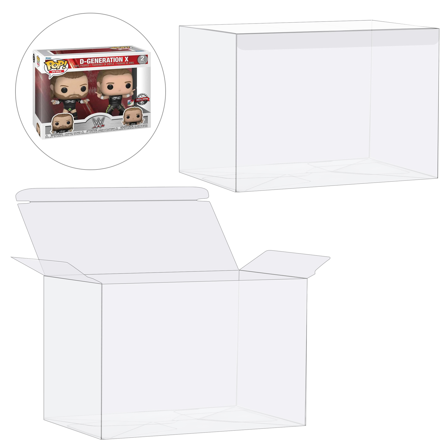 Funko Pop Protector - HIGOPLAY 2 in 1 팩 Funko