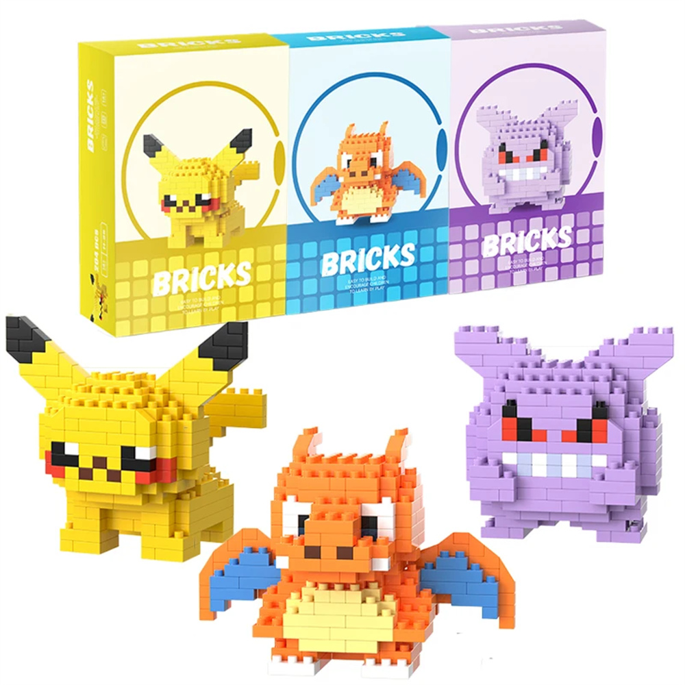Building Block Mini - 포켓몬 마이크로 빌딩 블록 피카추 드래곤이트
