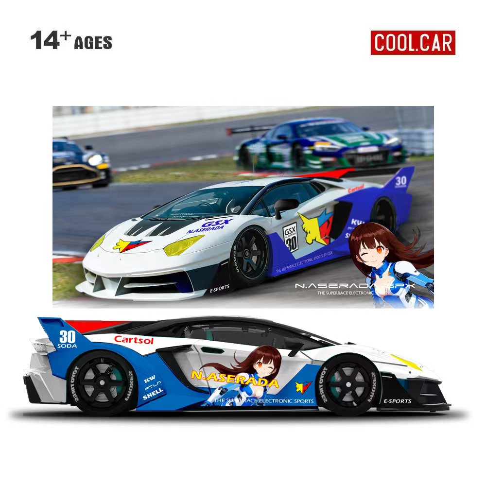 Die Cast Car 1 64 - 멋진 자동차 1:64 GTEVO 슈퍼레이스 전자