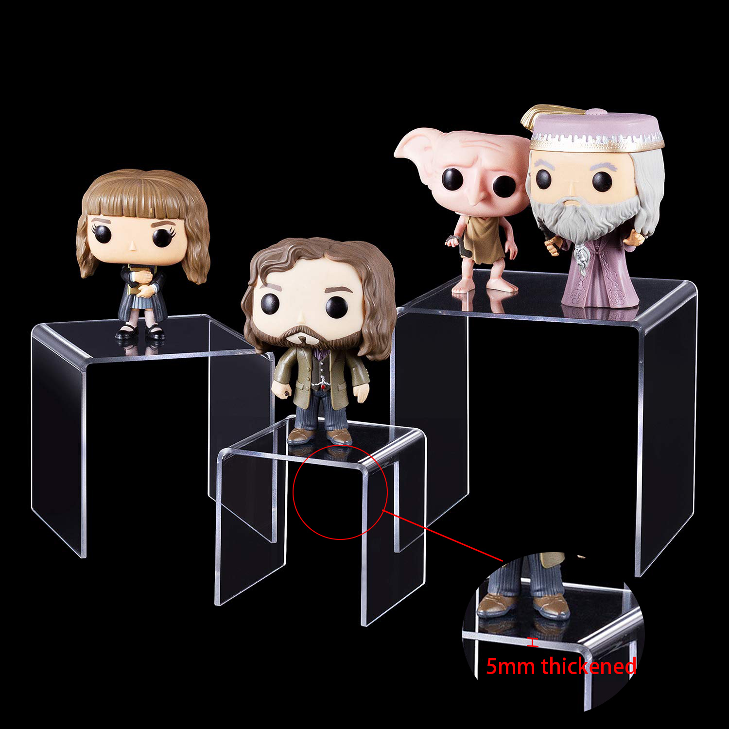 Pop Display Shelf - U 모양 아크릴 디스플레이 라이저 선반