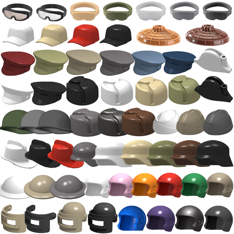 Lego Minifigure Holder - 군사용 빌딩 블록 액세서리 군인 피규어