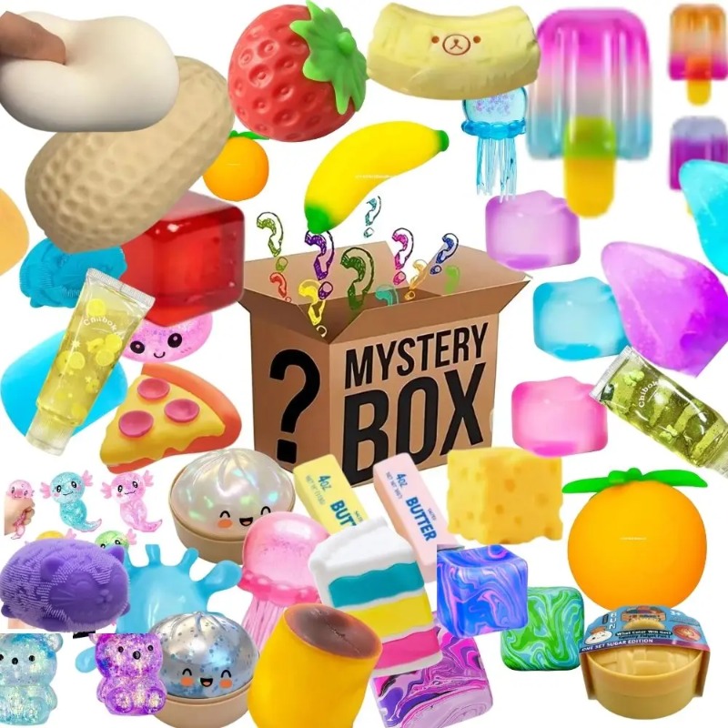 Mystery Box Blind Bag - 100개 이상의 장난감이 들어있는 서프라이즈 박스,