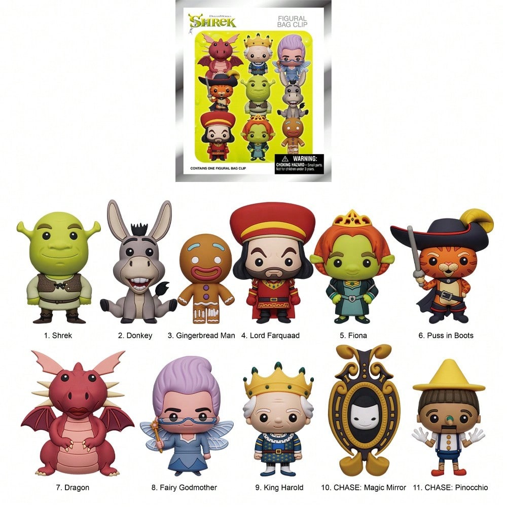 1PC 유니버설 공식 라이선스 슈렉 3D 폼 백 클립  - Mystery Box Blind Bag 리뷰 및 가격