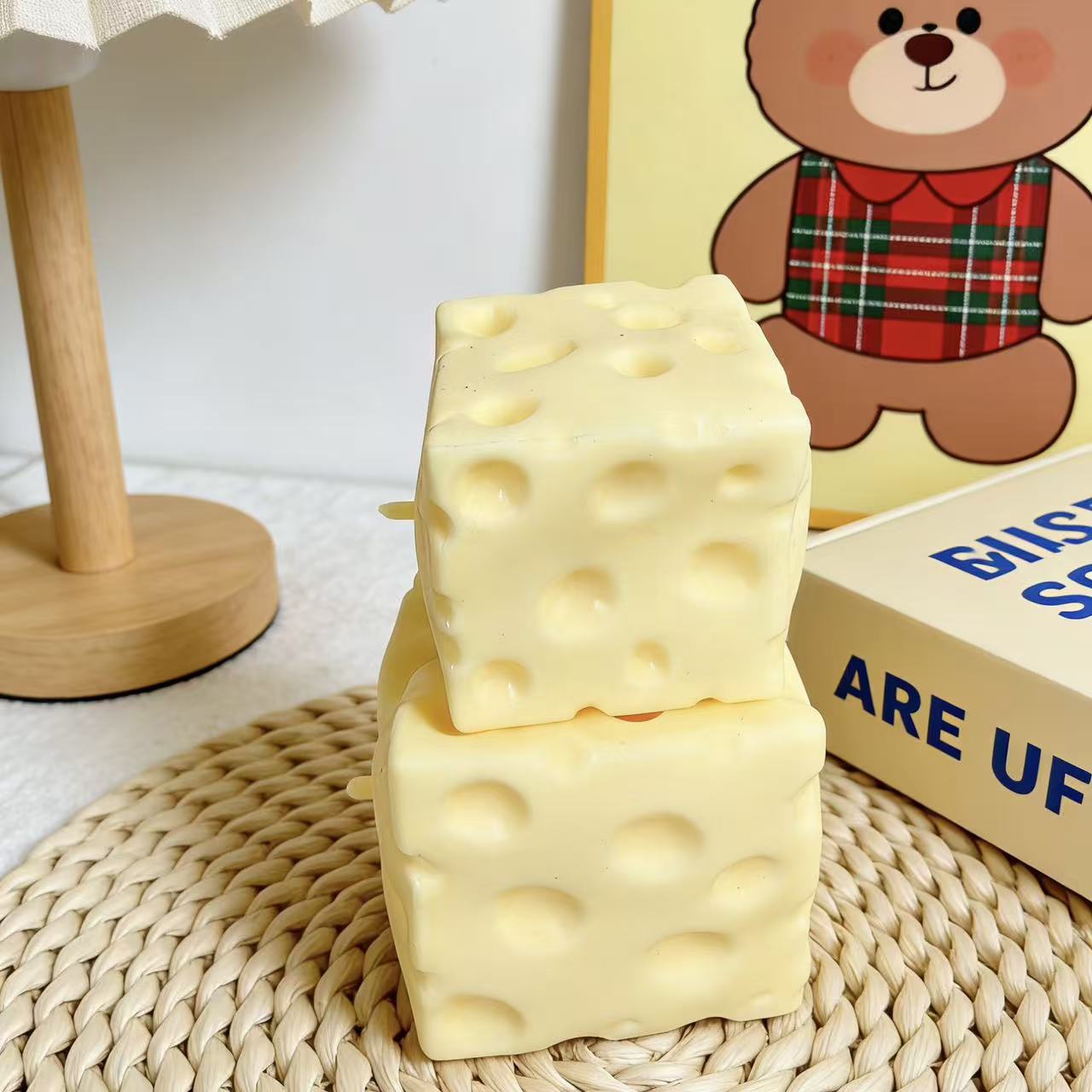 *-*점보 치즈 큐브 스트레스 볼 큰 치즈 모양의 스퀴 - Fidget Cube Original 리뷰 및 가격