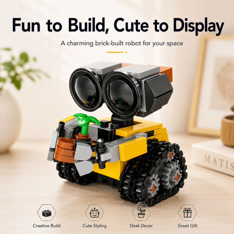 미니 로봇 빌딩 블록 세트, 식물 액세서리가 포함된 귀 - Building Block Mini 리뷰 및 가격