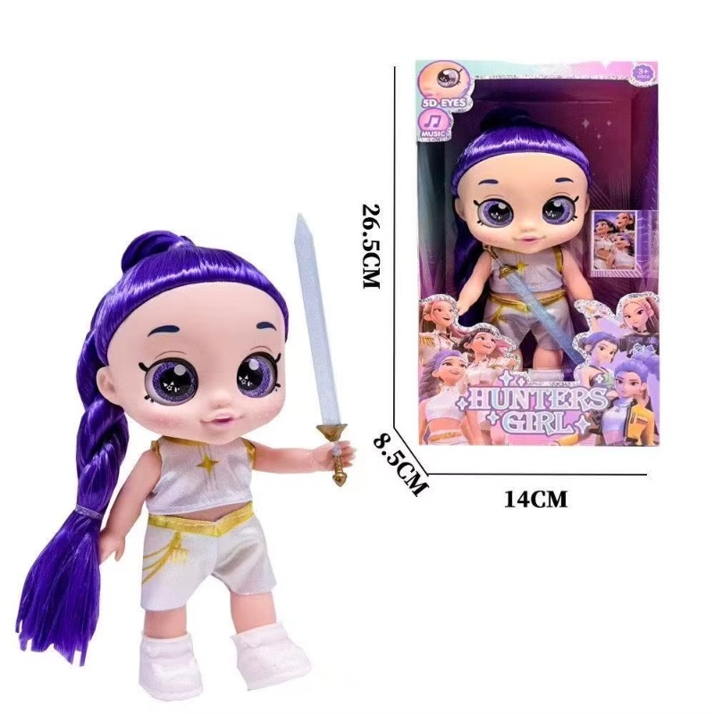 헌터즈 걸 K-팝 데몬 인형 13인치 5D 눈 뮤직 라 - Vinyl Figure Blank 리뷰 및 가격