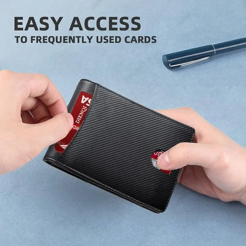 명함 지갑 신용 카드 지갑 남성용 가죽 초박형 스마트  - Card Top Loader 리뷰 및 가격