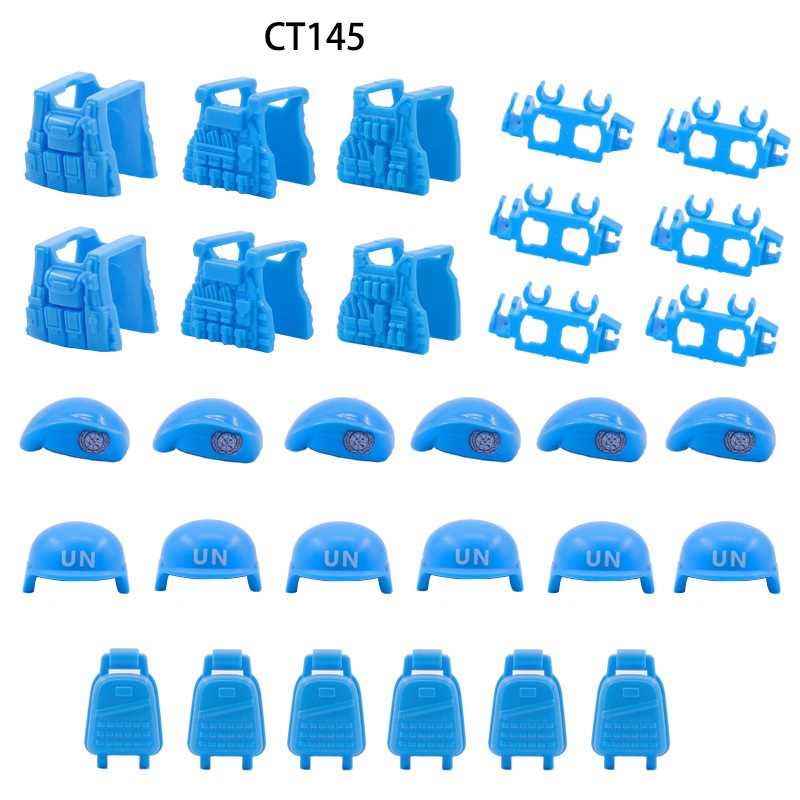UN 평화 유지 Forc 베레모 방탄 조끼 육군 군인  - Lego Minifigure Holder 리뷰 및 가격