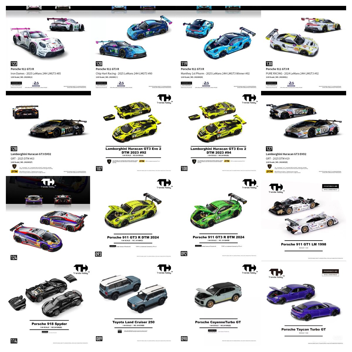 TH 1/64 포르쉐 911 GT3 R 르망 24시간  - Die Cast Car 1 64 리뷰 및 가격