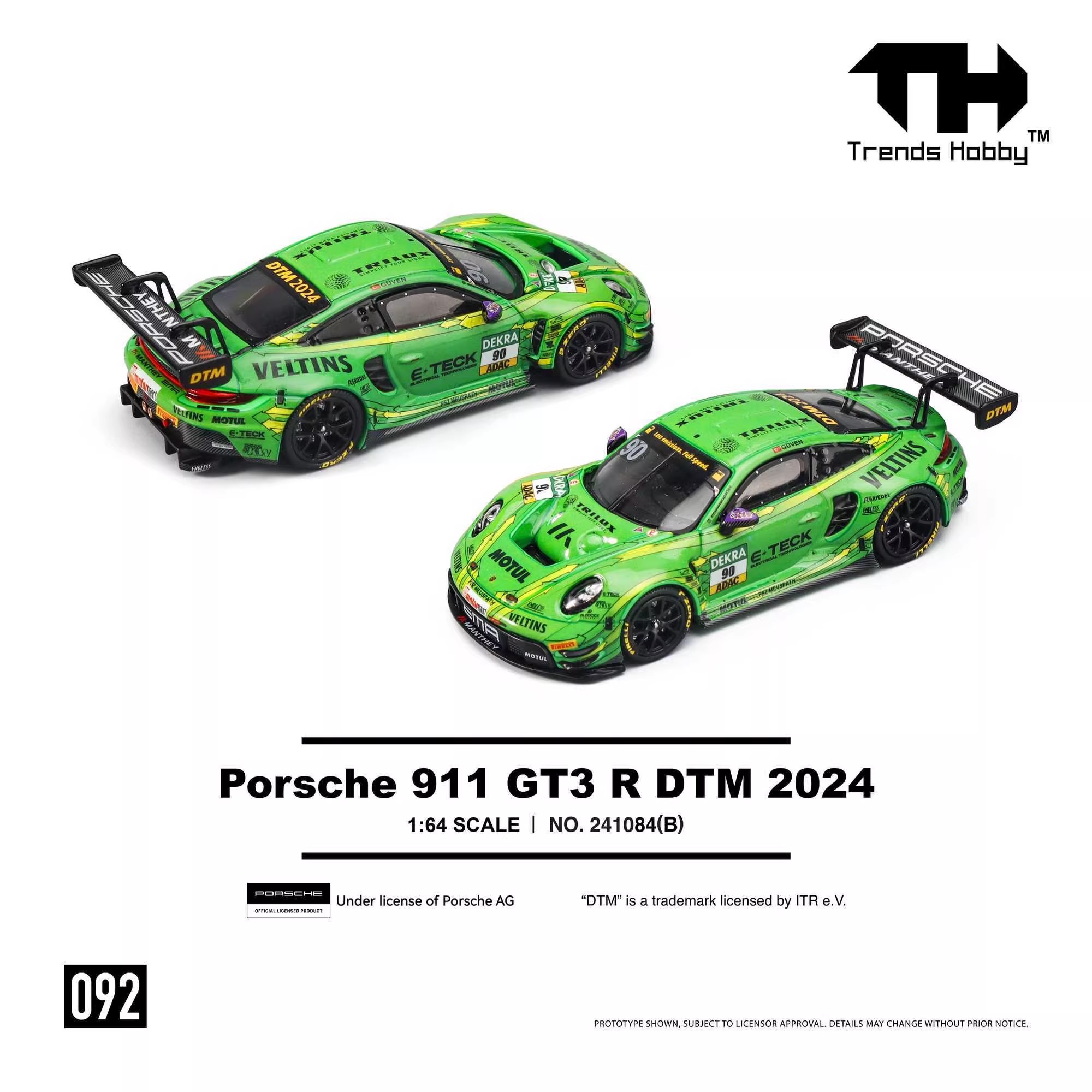 TH 1/64 포르쉐 911 GT3 R 르망 24시간  - Die Cast Car 1 64 리뷰 및 가격
