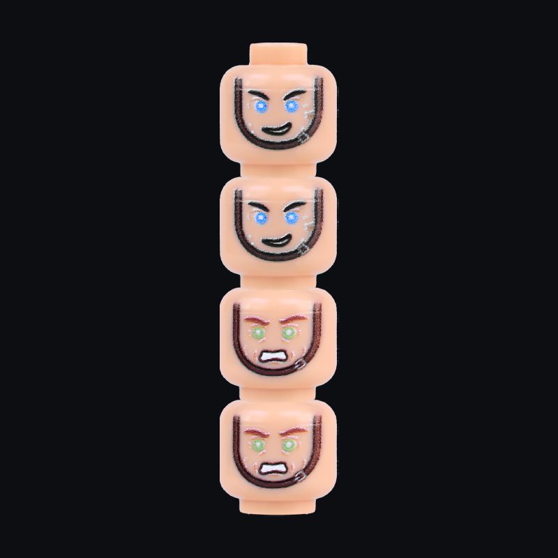 군인 피규어 부상 얼굴 표현 헤드 파츠 빌딩 블록 위장 - Lego Minifigure Holder 리뷰 및 가격
