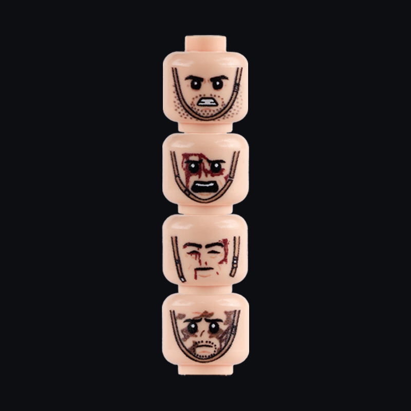 군인 피규어 부상 얼굴 표현 헤드 파츠 빌딩 블록 위장 - Lego Minifigure Holder 리뷰 및 가격