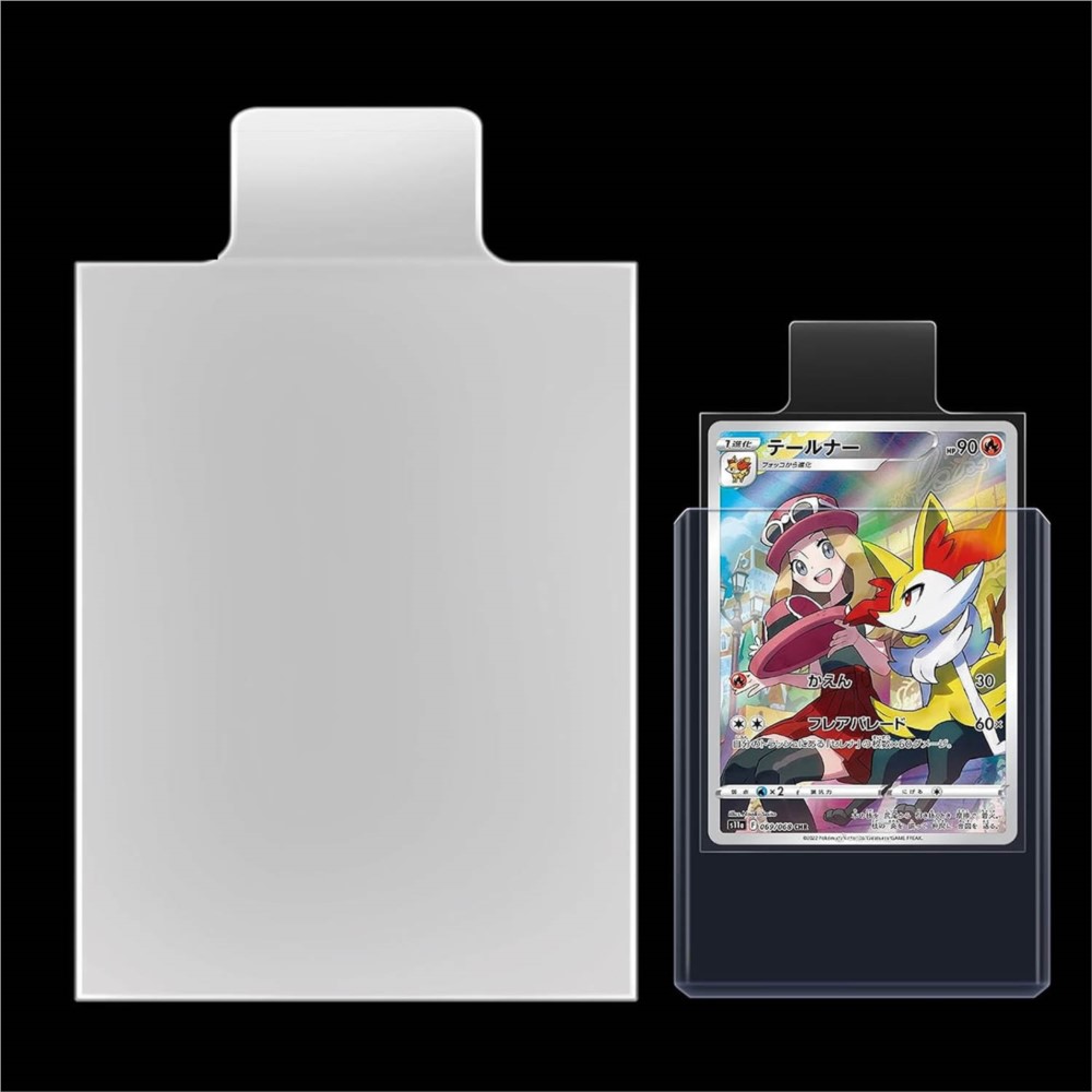 100-500Pcs 투명한 양각 탭형 카드 슬리브 보호 - Card Penny Sleeve 리뷰 및 가격