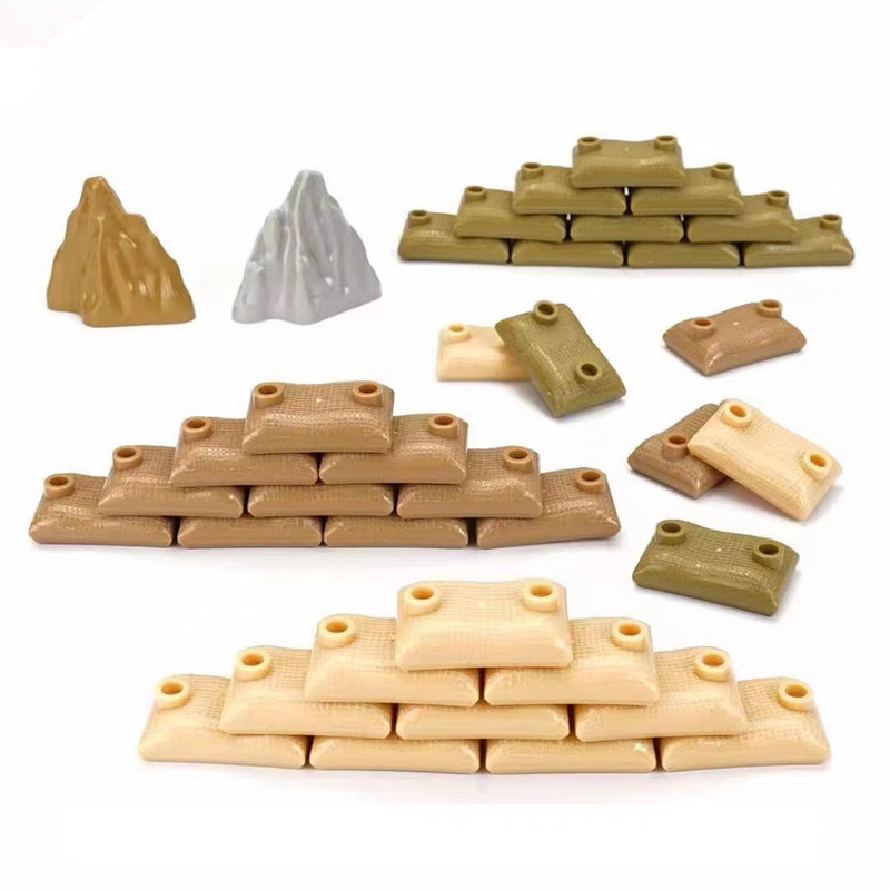 50개 MOC 군사용 샌드백 블록 장난감 부품 호환 가 - Lego Minifigure Holder 리뷰 및 가격