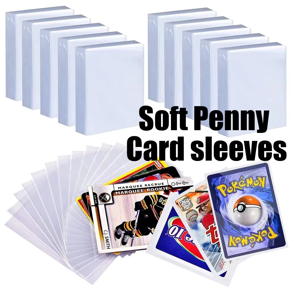100-600pcs 카드 슬리브 보호 필름으로 덮인 하 - Card Penny Sleeve 리뷰 및 가격