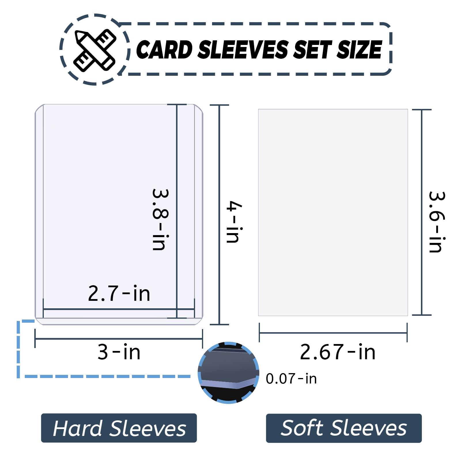 100-600pcs 카드 슬리브 보호 필름으로 덮인 하 - Card Penny Sleeve 리뷰 및 가격