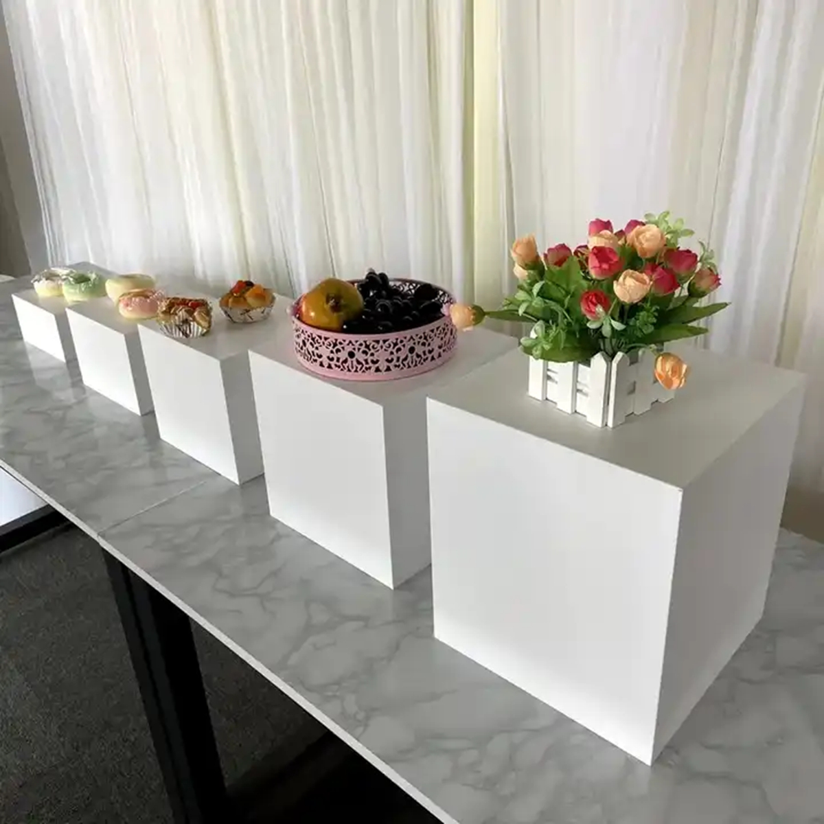 5 개/대) 디저트 테이블 장식 차가운 식사 스탠드 차 - Display Risers Set 리뷰 및 가격